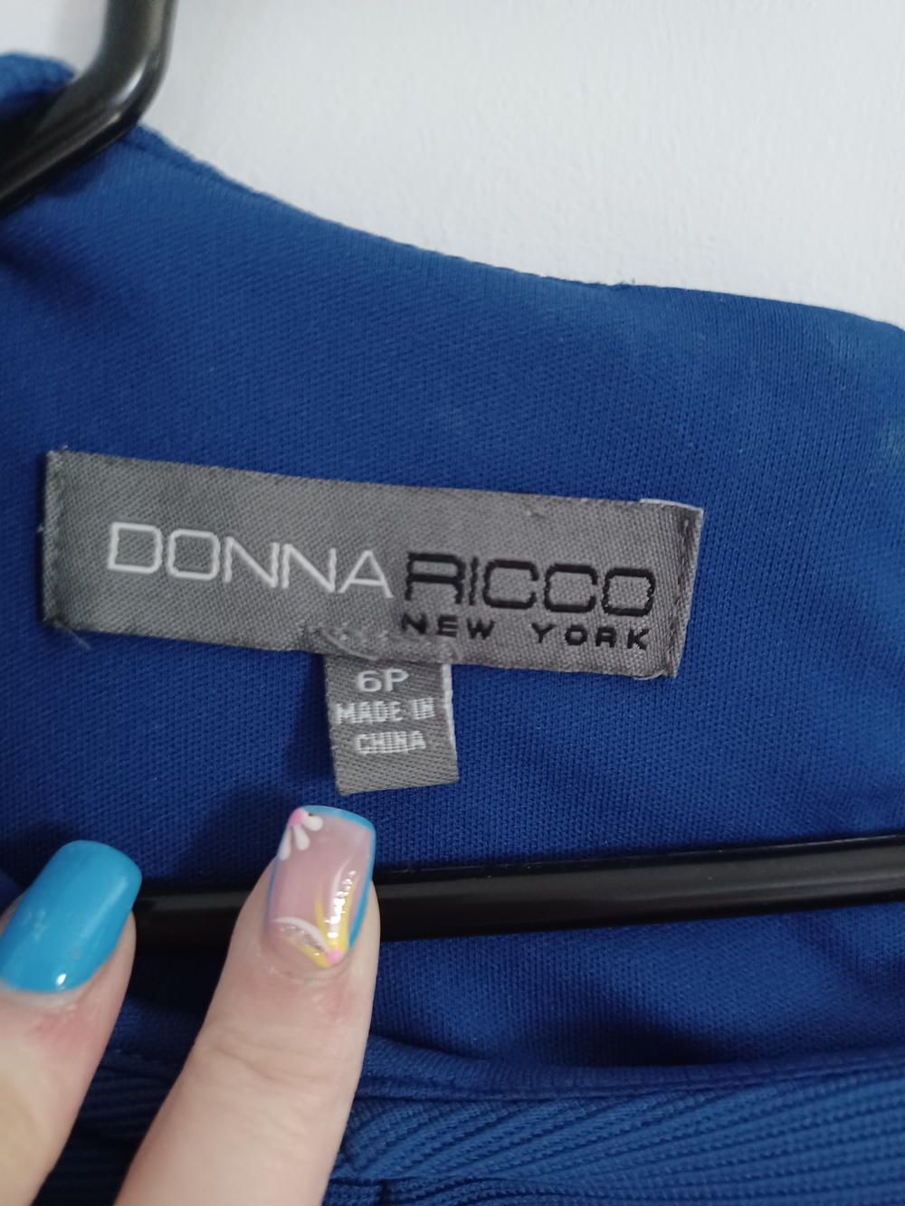 Donna Ricco Royal Blue Sleeveless Peplum Sheath Dress - Picture 2 of 5